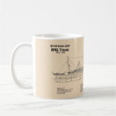 RMS Titanic Ship Blueprint Plans SD Koffiemok (Links)