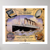 RMS Titanic  Soap Ad Poster (Voorkant)