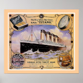 RMS Titanic  Soap Ad (w/border) Poster (Voorkant)