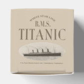 RMS Titanic spookschip Sepia Classic 2x2 gunstbox Bedankdoosjes (Bovenkant)