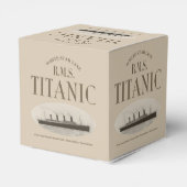 RMS Titanic spookschip Sepia Classic 2x2 gunstbox Bedankdoosjes (Achterkant)