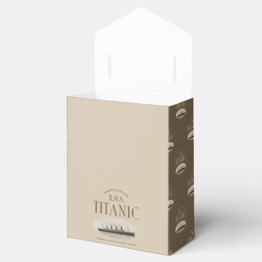 RMS Titanic Spookschip Sepia Tent Favor Box Bedankdoosjes (Geopend)