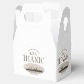 RMS Titanic Spookschip Sepia Witte Gable Favor Box Bedankdoosjes (Geopend)