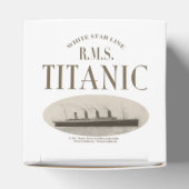RMS Titanic Spookschip Sepia Witte Hart Favoriet D Bedankdoosjes (Bovenkant)