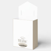 RMS Titanic Spookschip Sepia Witte Tent Favor Box Bedankdoosjes (Geopend)