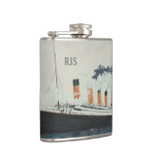 RMS Titanic Steamship Personalized Maritime Heupfles (Rechts)