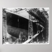 RMS Titanic - Steamship under construction Poster (Voorkant)