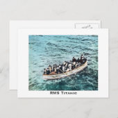 RMS Titanic Survivors in Lifebots  Briefkaart (Voorkant / Achterkant)