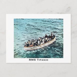 RMS Titanic Survivors in Lifebots  Briefkaart