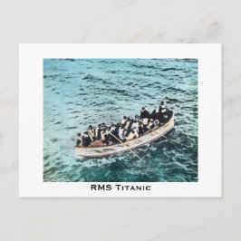 RMS Titanic Survivors in Lifebots  Briefkaart