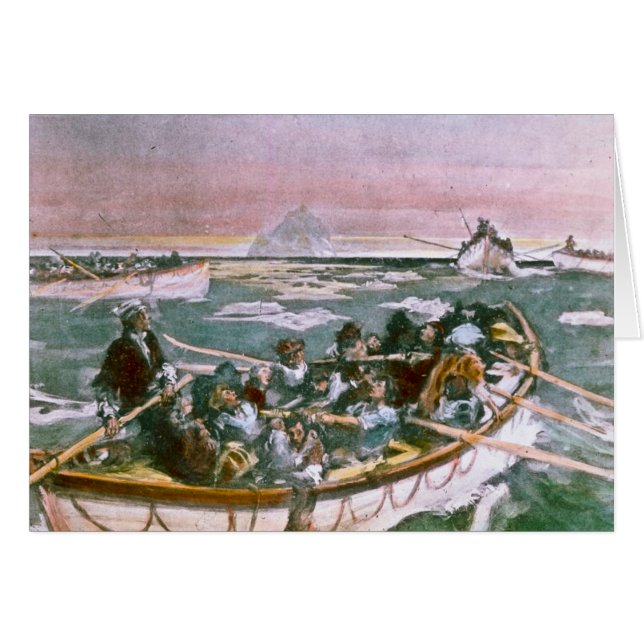 RMS Titanic Survivors in Lifebots Next Morning (Voorkant Horizontaal)