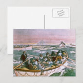 RMS Titanic Survivors in Lifebots Next Morning Briefkaart (Voorkant / Achterkant)