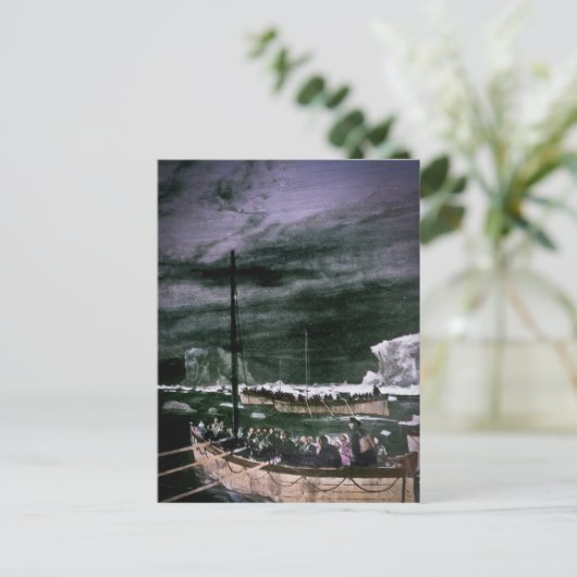 RMS Titanic Survivors in the Lifeships  Briefkaart (Staand voorkant)