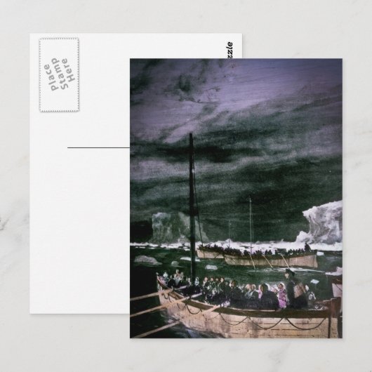 RMS Titanic Survivors in the Lifeships  Briefkaart (Voorkant / Achterkant)