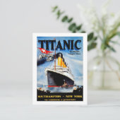 RMS Titanic Travel Ad Briefkaart (Staand voorkant)