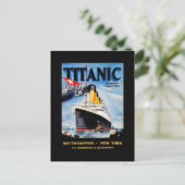 RMS Titanic Travel Ad Briefkaart (Staand voorkant)