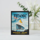 RMS Titanic Travel Ad Briefkaart (Staand voorkant)