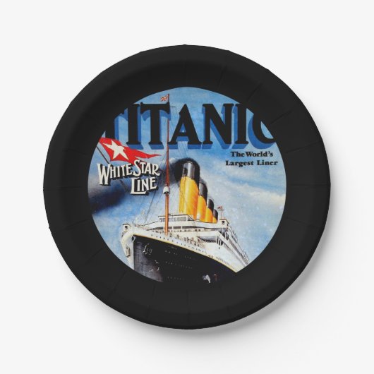 RMS Titanic Travel Ad Papieren Bordje (Voorkant)