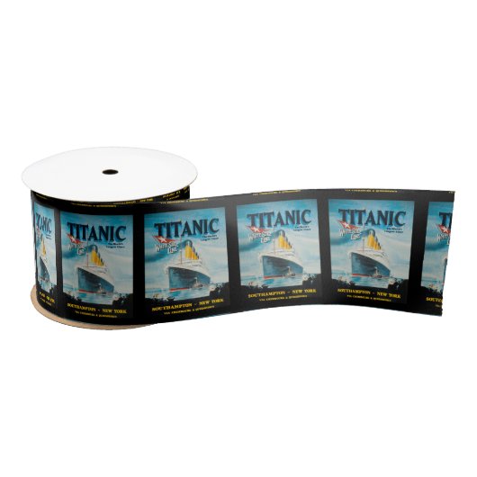 RMS Titanic Travel Ad Satijnen Lint (Spoel)