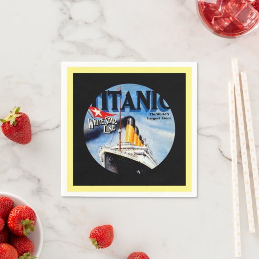 RMS Titanic Travel Ad Servetten (Insitu)