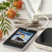 RMS Titanic Travel Ad Sleutelhanger (Voorkant Rechts)