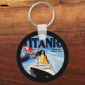 RMS Titanic Travel Ad Sleutelhanger (Voorkant)
