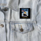 RMS Titanic Travel Ad Vierkante Button 5,1 Cm (In situ)
