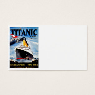 RMS Titanic Travel Ad Visitekaartjes