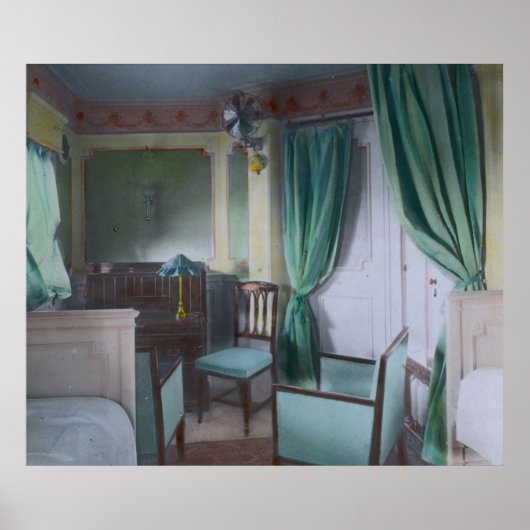 RMS Titanic Upper Class Cabin Luxury Poster (Voorkant)