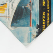 RMS Titanic Vintage Poster Art Fleece Deken (Hoek)