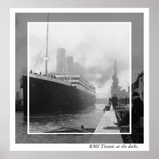 RMS Titanic voor vertrek Poster (Voorkant)