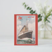 RMS Titanic White Star Line Briefkaart (Staand voorkant)