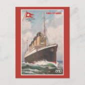 RMS Titanic White Star Line Briefkaart (Voorkant)