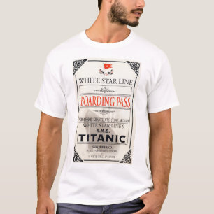 RMS Titanic White Star Line Instapass T-shirt