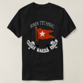 RMS Titanic White Star Line Logo Ship Atlantic Oce T-shirt (Design voorkant)