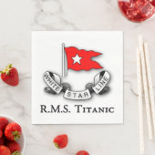 RMS Titanic White Star Line Servet (Insitu)
