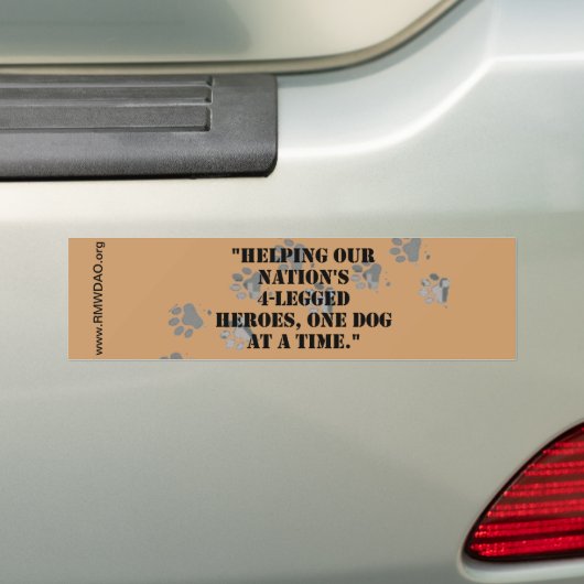 RMWDAO Slogan Bumpersticker (Op auto)