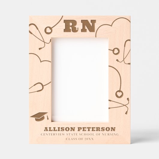 RN-Afstuderen Gegraveerde Lijstjes (Voorkant)