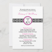 RN Afstuderen Uitnodiging/pinning graduatie-partij Kaart (Voorkant)