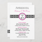 RN Afstuderen Uitnodiging/pinning graduatie-partij Kaart (Voorkant / Achterkant)