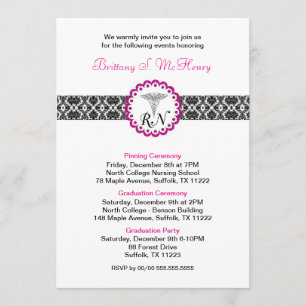 RN Afstuderen Uitnodiging/pinning graduatie-partij Kaart