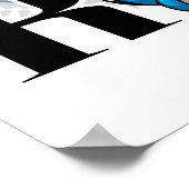 RN Caduceus Blue Poster (Hoek)