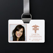 RN Caduceus | Copper Roos Gold Medical Photo ID Badge
