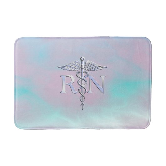 RN Caduceus Medical Moeder Pearl Decor Badmat (Voorkant)