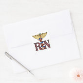 RN Caduceus Vierkante Sticker (Envelop)