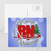 RN CHRISTMAS Registered verpleegster Feestdagenkaart (Voorkant / Achterkant)