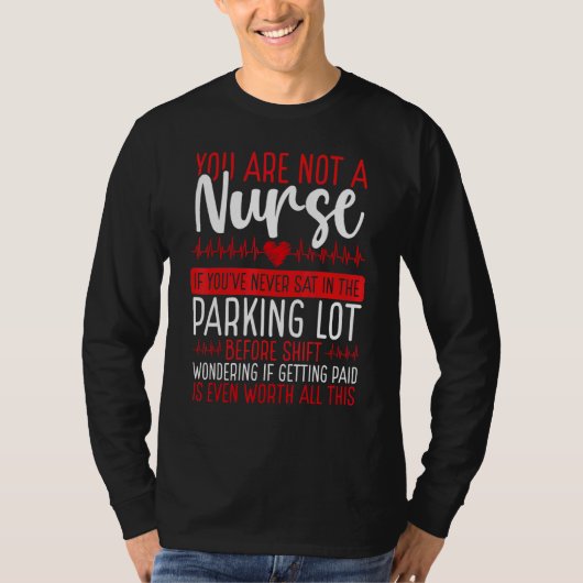 RN CNA Nursing Night Shift Nurse Appreciation Card T-shirt (Voorkant)