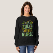 Rn Doctor Lucky Leaf Ierland St Patrick Ret Trui (Voorkant volledig)