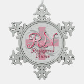 Rn.e.g. Tin Sneeuwvlok Ornament (Voorkant)