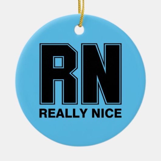 RN Echt mooi keramisch Ornament (Voorkant)